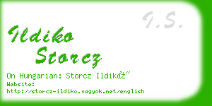 ildiko storcz business card